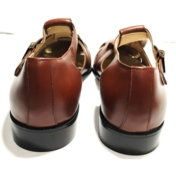 NEW Conti Mens Fisherman Sandals Brown Leather Buckle Dress Shoes Size 16D ($99) main image 10